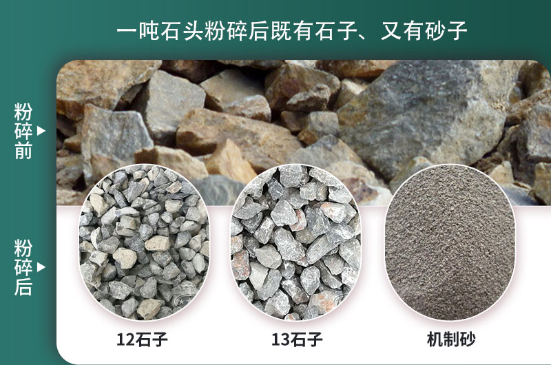 一噸石頭能出多少噸石子，石子破碎設備有哪些