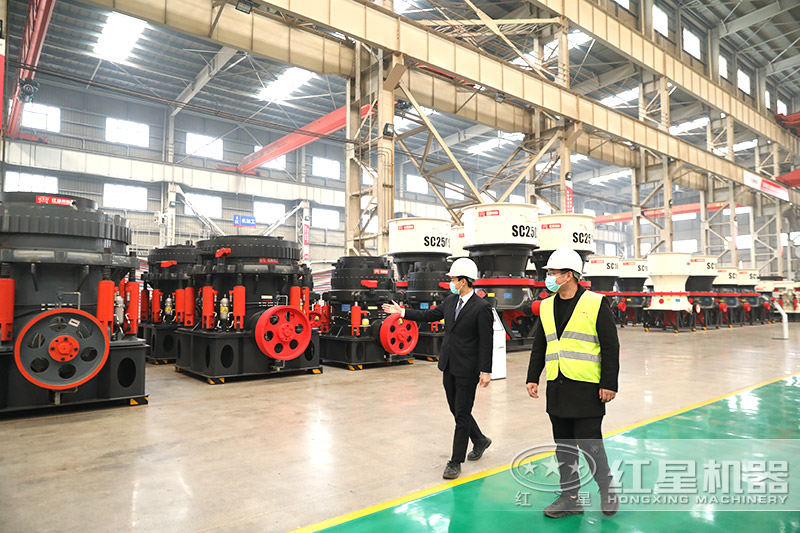 客戶來廠實(shí)地考察，信賴紅星機(jī)器